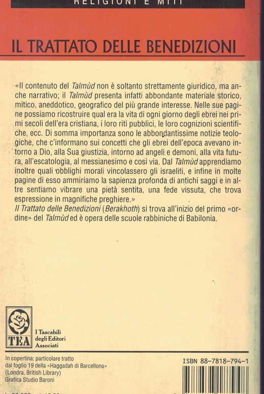 Talmùd. Il trattato delle benedizioni