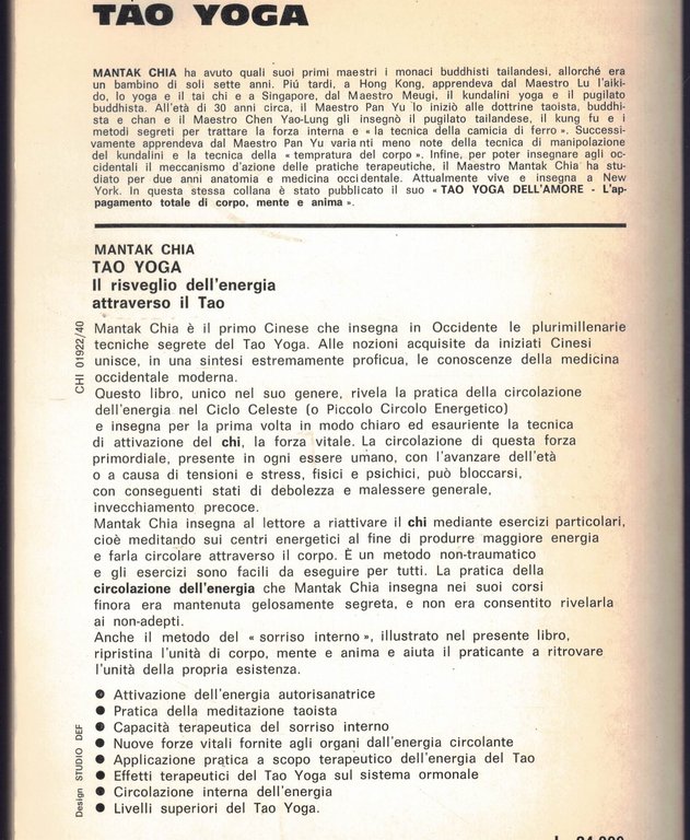 Tao yoga. Il risveglio dell'energia risanatrice attraverso il Tao