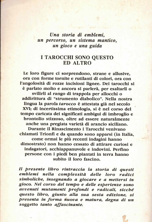 Tarocchi. I poteri magici