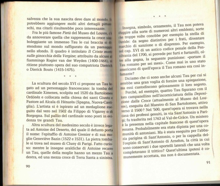 Tau simbolo Francescano Vorreux Ed. Messaggero