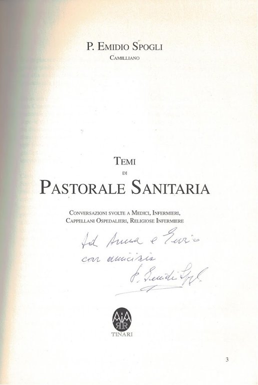 TEMI DI PASTORALE SANITARIA
