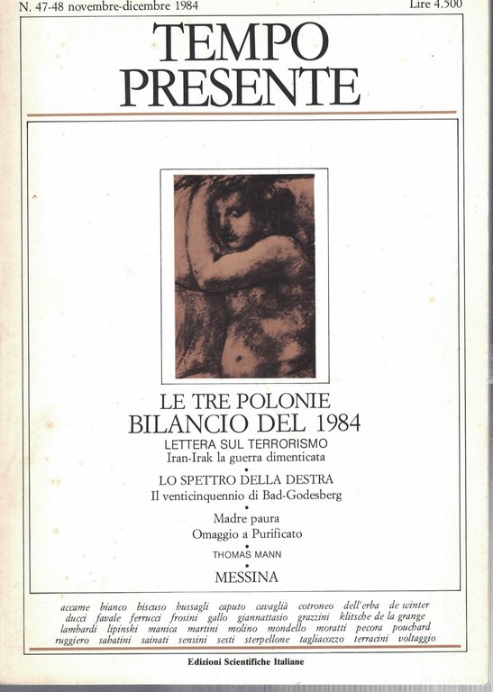 TEMPO PRESENTE.1984 . ANNATA COMPLETA.