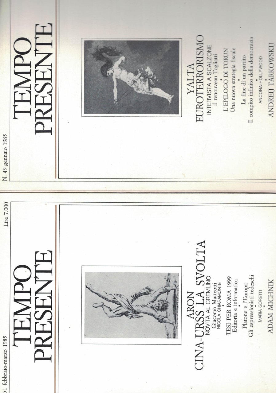 TEMPO PRESENTE.1985 . ANNATA COMPLETA.