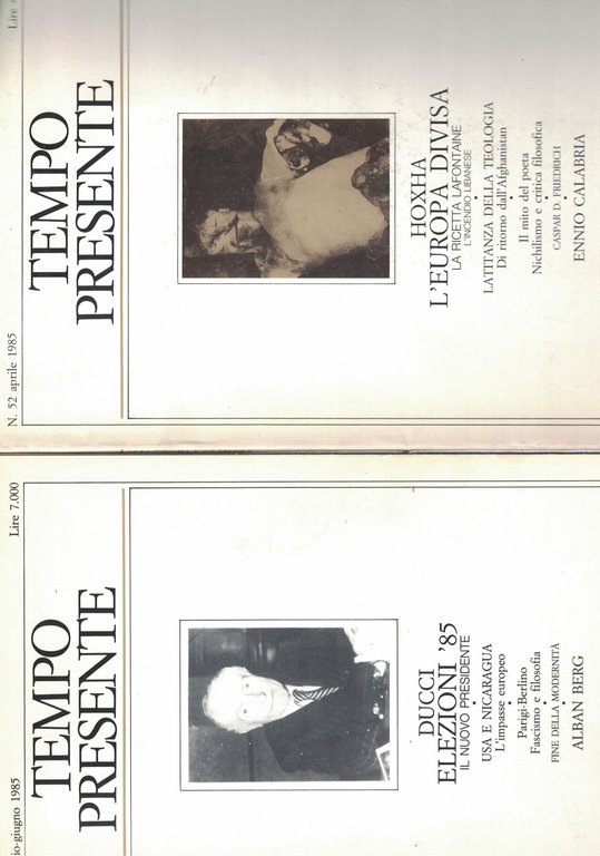 TEMPO PRESENTE.1985 . ANNATA COMPLETA.