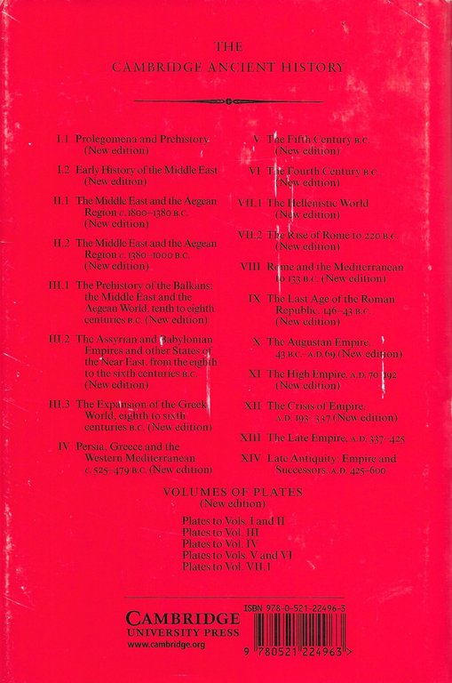 The Cambridge Ancient History: Part 3