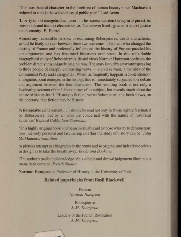 The Life and Opinions of Maximilien Robespierre | Immagine Gallery 2