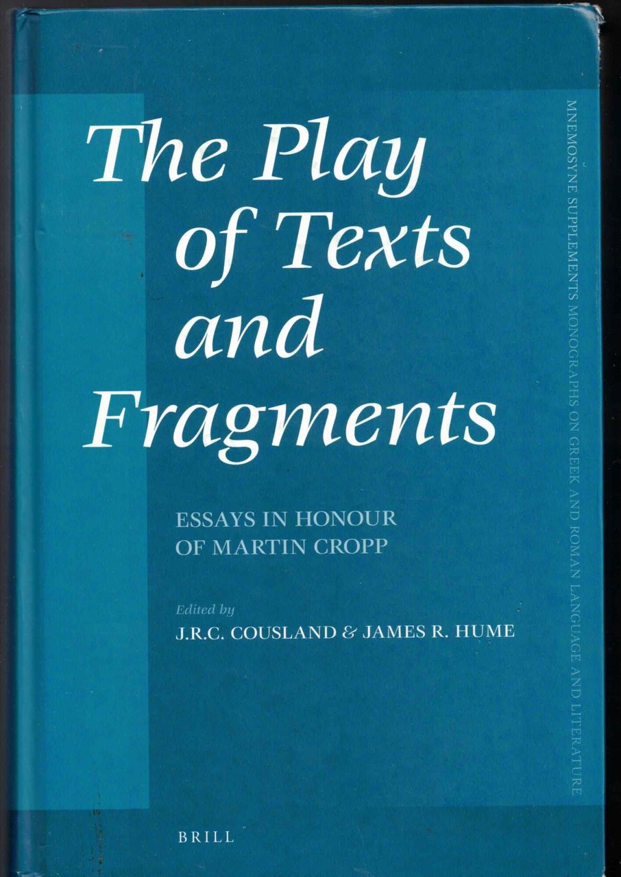 The Play of Texts and Fragments: Essays in Honour of … | Immagine principale