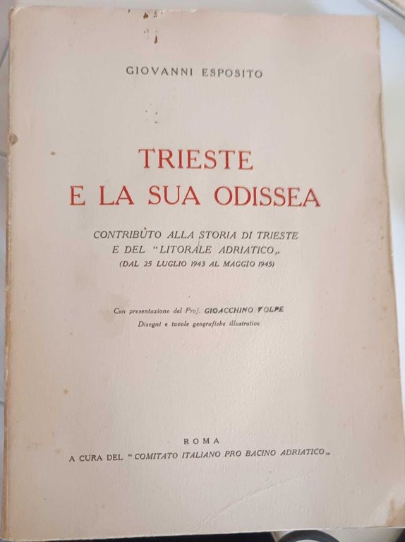 Trieste e la sua Odissea. Contributo alla storia di Trieste e del "Litorale Adriatico" (dal 25 Luglio 1943 al Maggio 1945)