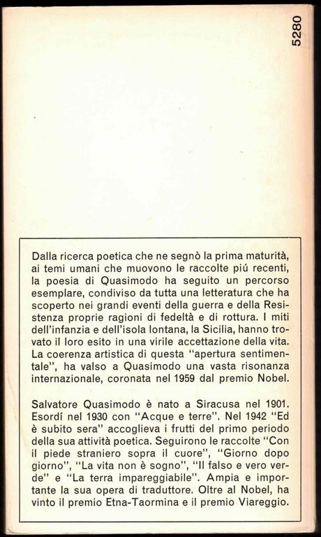 TUTTE LE POESIE - QUASIMODO - MONDADORI - OSCAR - …