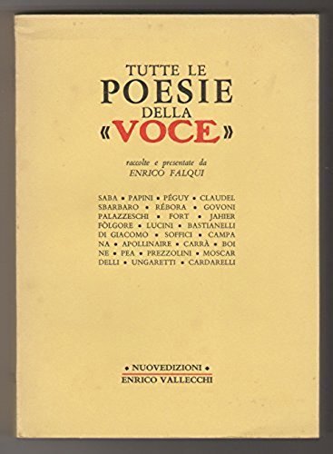 Tutte le poesie della Voce