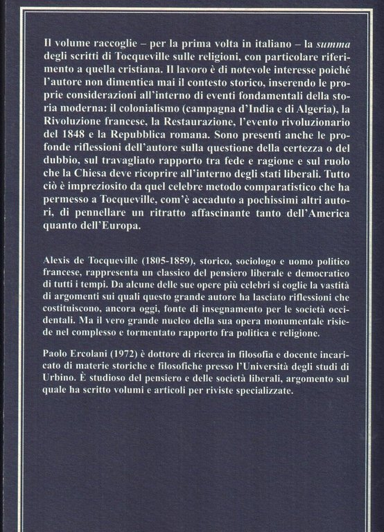 Un ateo liberale. Religione, politica, società