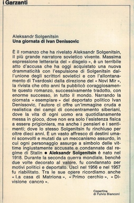 Una giornata di Ivan Denissovic