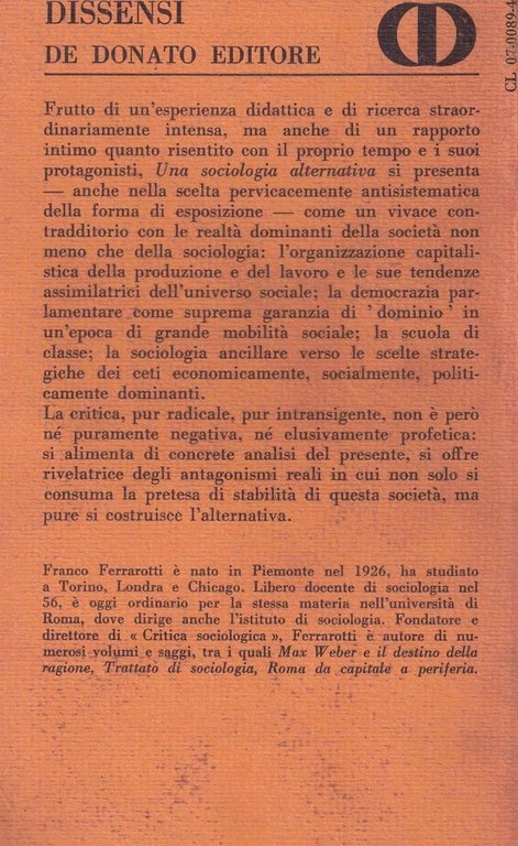 Una sociologia alternativa