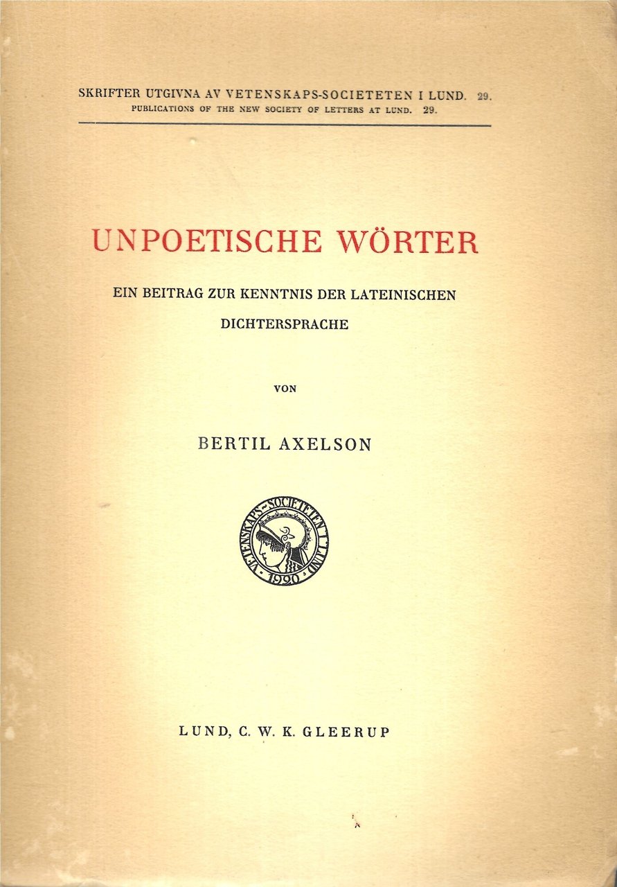 UNPOETISCHE WORTER | Immagine principale