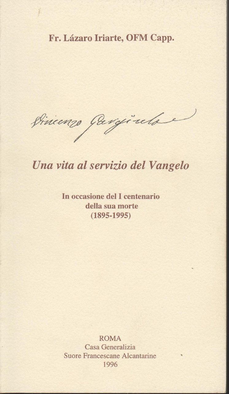 Vincenzo Gargiulo UNA VITA AL SERVIZIO DEL VANGELO