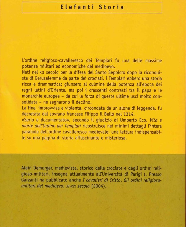 Vita e morte dell'Ordine dei templari
