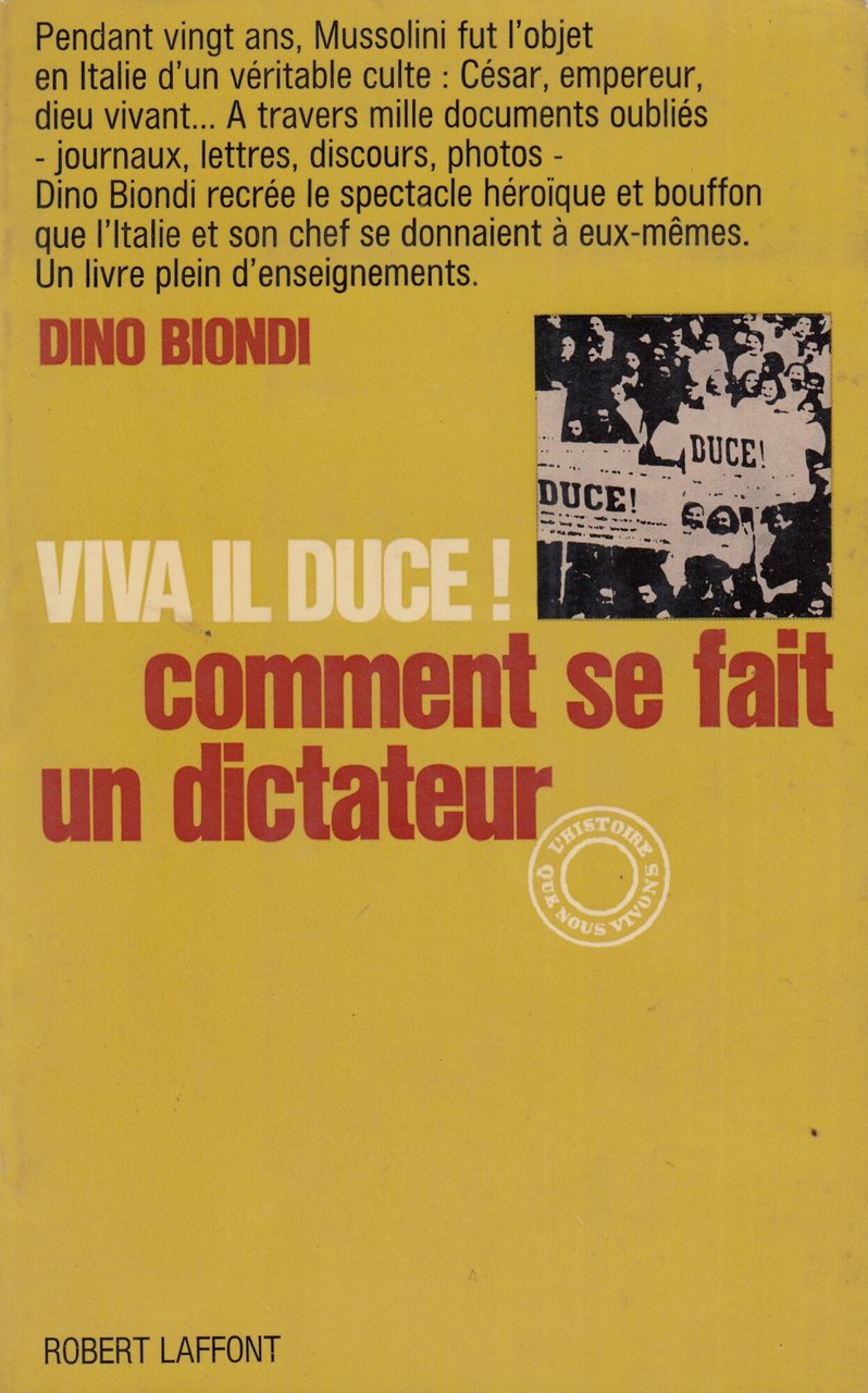 VIVA IL DUCE! Comment se fait un dictateur. | Immagine principale