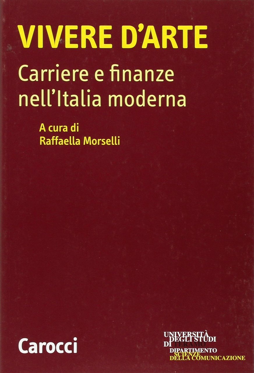 Vivere d'arte. Carriere e finanze nell'Italia moderna | Immagine principale