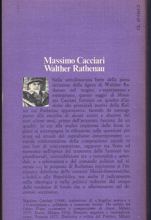 Walther Rathenau e il suo ambiente