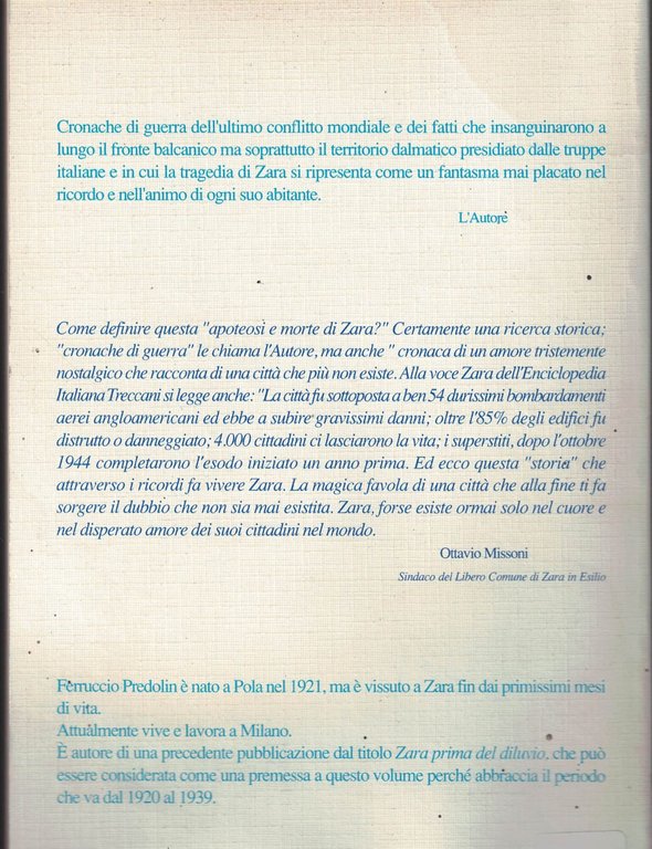 Zara apoteosi e morte di una citta'