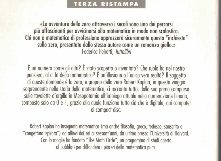 Zero. Storia di una cifra