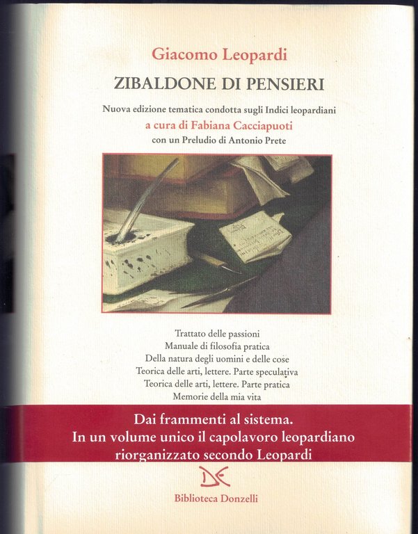 Zibaldone di pensieri. Nuova edizione tematica stabilita sugli Indici leopardiani