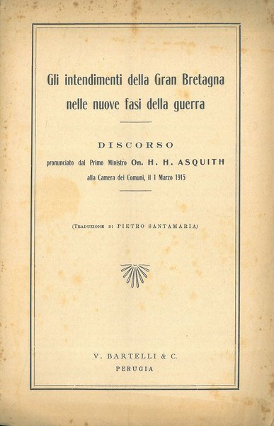 Gli intendimenti della Gran Bretagna nelle nuove fasi della guerra. …