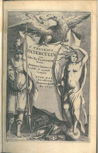 C. Velleius Paterculus cum selectis variorum notis Antonius Thysius j. …