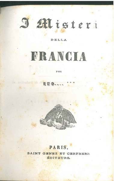 I misteri della Francia per Eug.