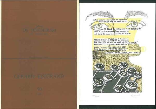 Litografia originale firmata e numerata di Gerard Tisserand