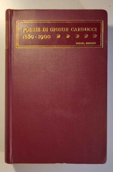 Poesie di Giosue Carducci 1850-1900