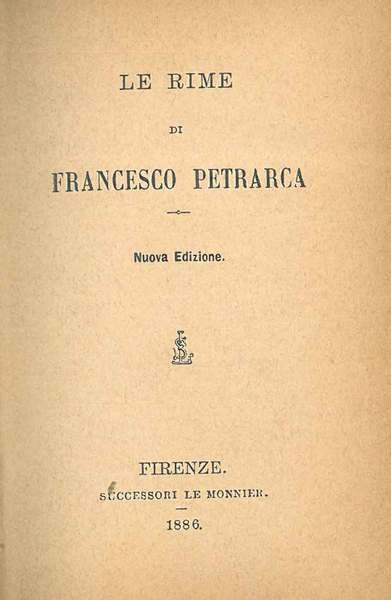 Le rime di Francesco Petrarca