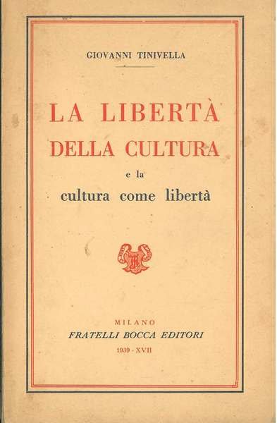 La libertà della cultura e la cultura come libertà