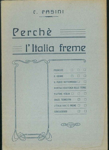 Perchè l'Italia freme.