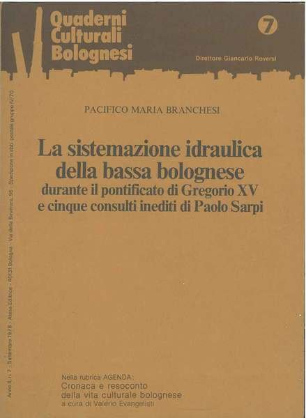 La sistemazione idraulica della bassa bolognese durante il pontificato di …