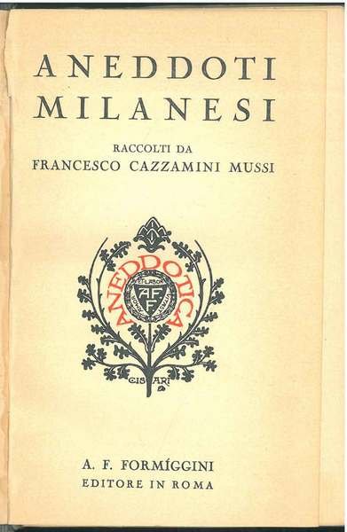 Aneddoti milanesi