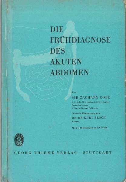 Die Fruhdiagnose des Akuten Abdomen. Mit 36 abbildungen und 9 …
