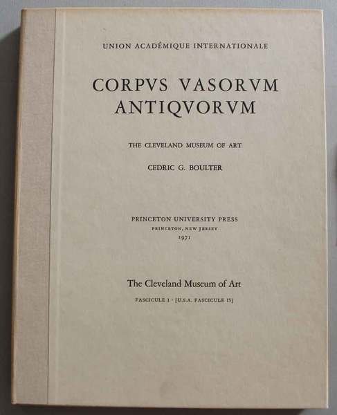 Corpus vasorum antiquorum, U.S.A. Fasc. 1 Cleveland Museum of Art …