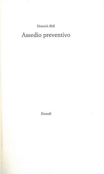 Assedio preventivo