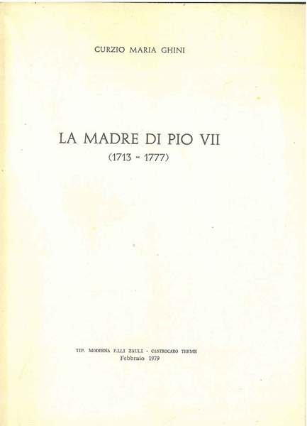 La madre di Pio VII (1713-1777)