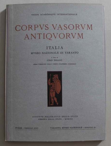 Corpus vasorum antiquorum Italia, Museo Nazionale di Taranto Italia, fascicolo …