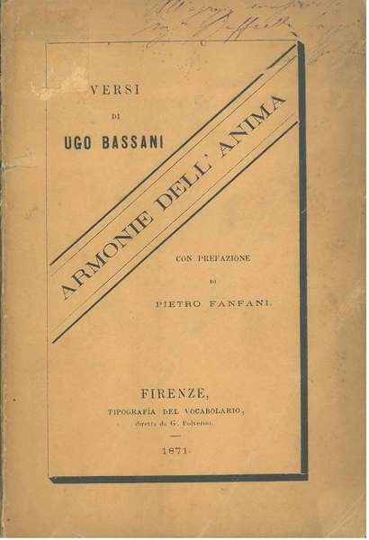 Armonie dell'anima Prefazione di P. Fanfani