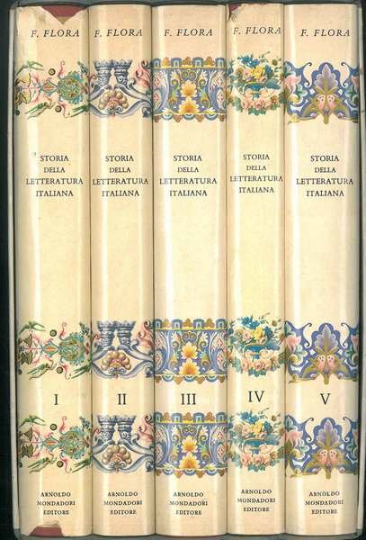Storia della letteratura italiana in 5 Voll