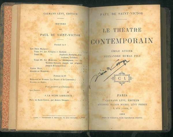 Le theatre contemporain