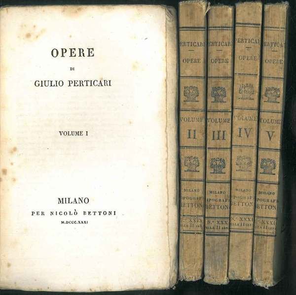 Opere di Giulio Perticari.