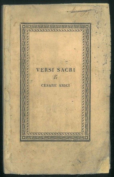 Versi sacri.