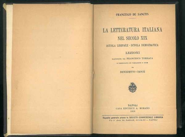 La letteratura italiana nel secolo XIX. Scuola liberale - scuola …