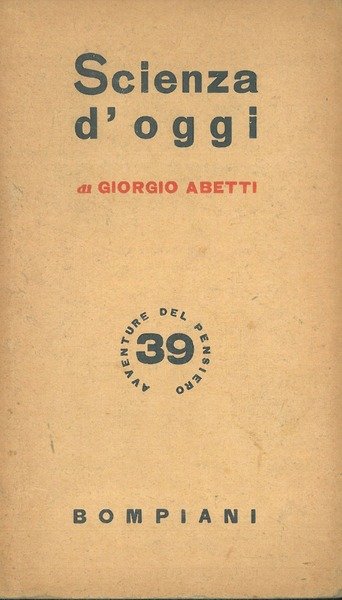 Scienza d'oggi