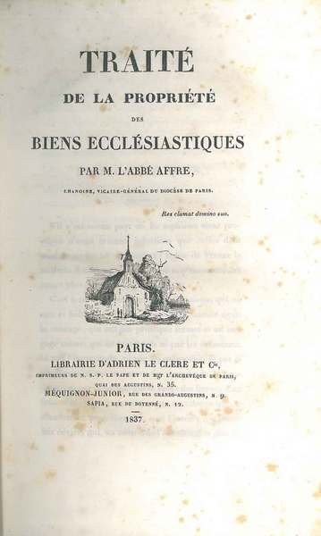 Traité de la propriété des biens ecclésiastiques