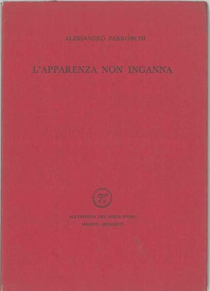 L' apparenza non inganna